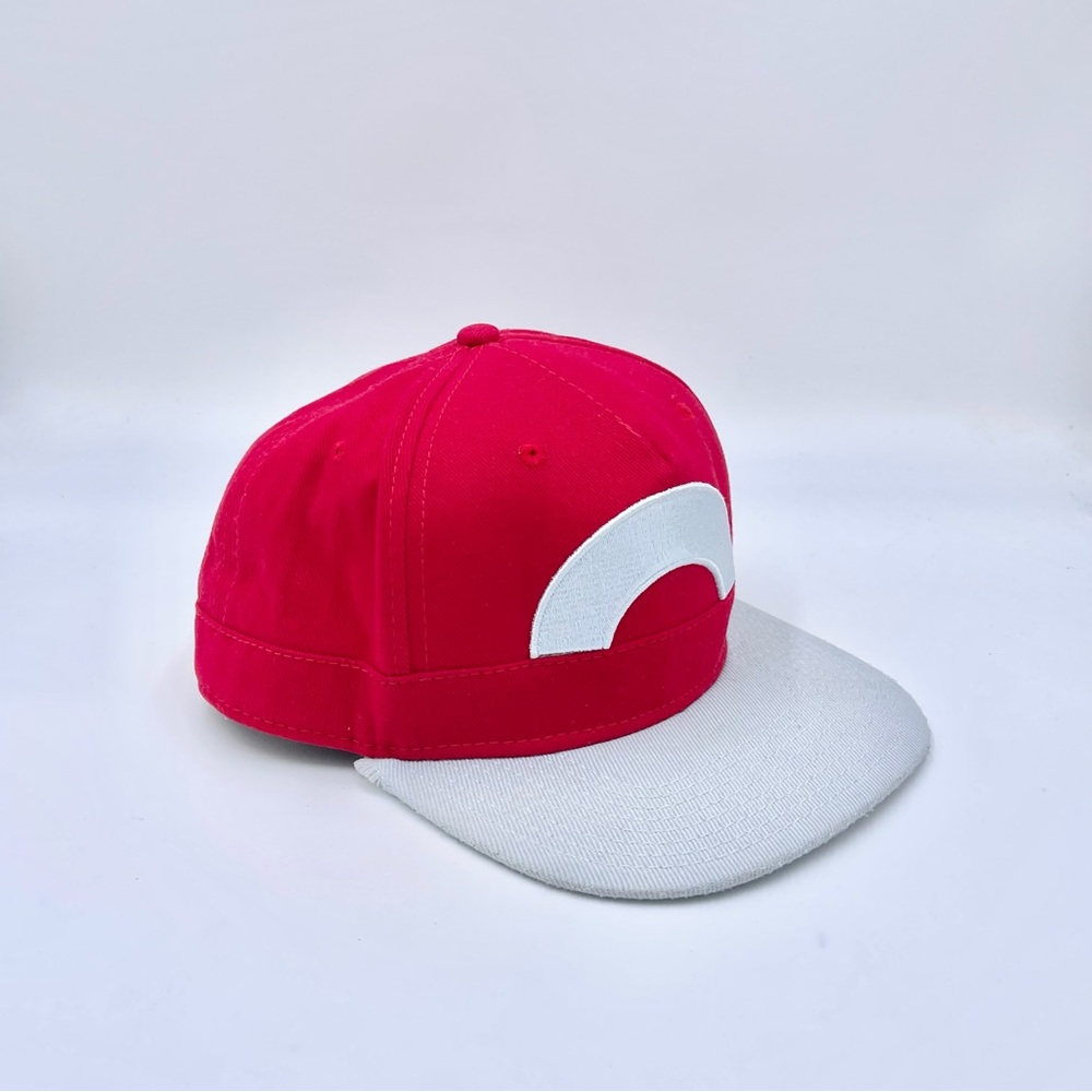 Pokémon 2016 Ash Ketchum Red White Trainer Cap SnapBack Hat Adult OSFM